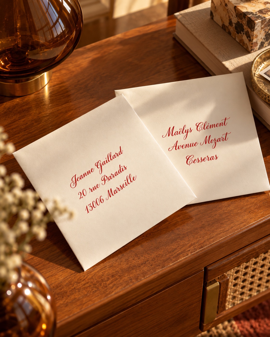 Enveloppes calligraphiées